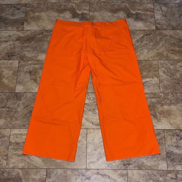 Off-White Nylon Oversized Pants Orange Tailoring Fit Size 48 - Picture 2 of 14